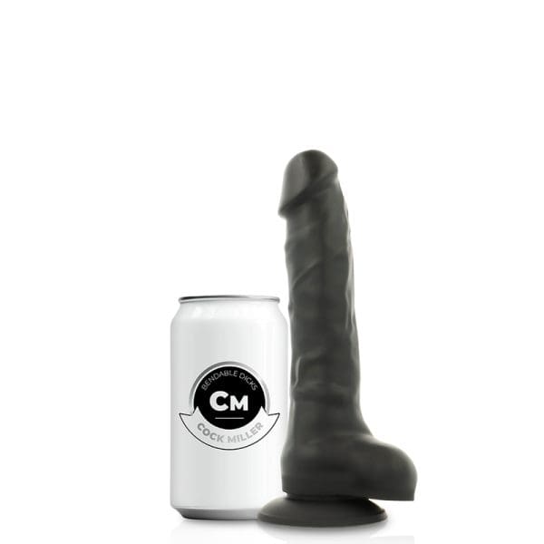 COCK MILLER - HARNESS + SILICONE DENSITY ARTICULABLE COCKSIL BLACK 18 CM 8